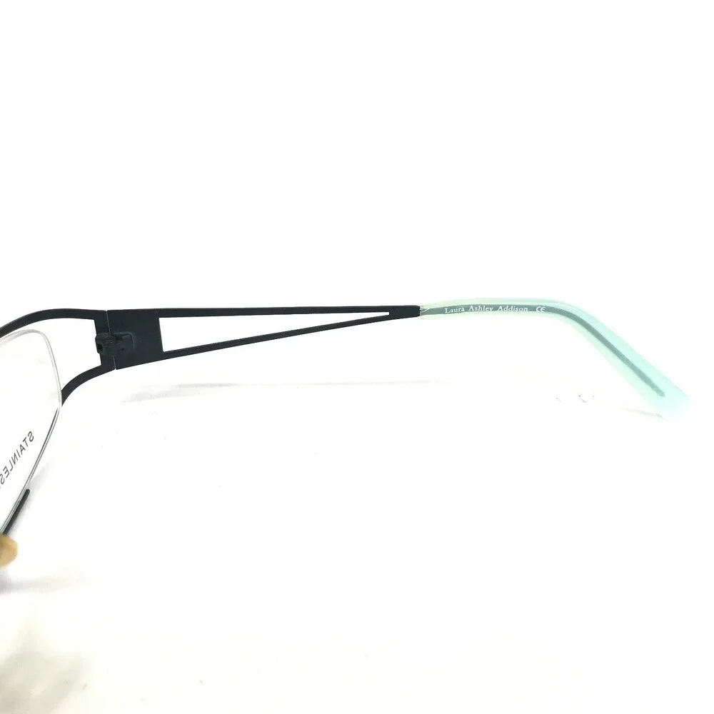 Laura Ashley Eyeglasses Frames Dove Addison Blue Floral Semi Rim 54-18-135